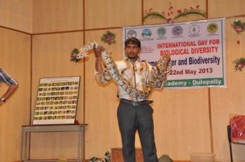 The International Day for Biological Diversity - 2013 is celebrated at Institute of Forest Biodiversity, Hyderabad, in a befitting way in collaboration with Andhra Pradesh State Biodiversity Board and Andhra Pradesh Forest Academy on 22.05.2013. Around 700 people attended the celebration.