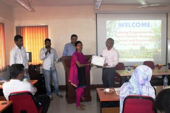 Certificate distribution ceremony.